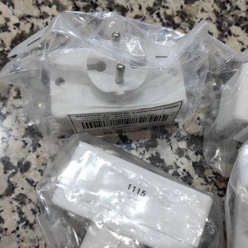 Power adapters bipole 4-position white SUKO new
