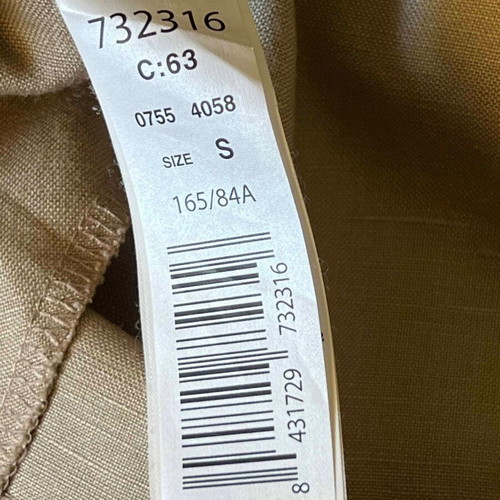 Linen dress Mango like new, beige and pink stripes, size S