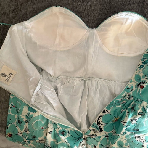 Karavan dress like new, green, size S with detachable sleeves