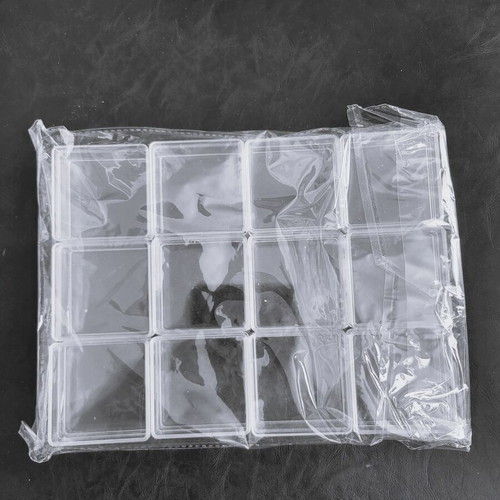 Transparent Plastic Boxes with Lid for Wedding and Baptism Favors, 290 pcs new