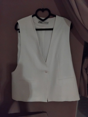 Zara vest XL ecru like new Acne Studios