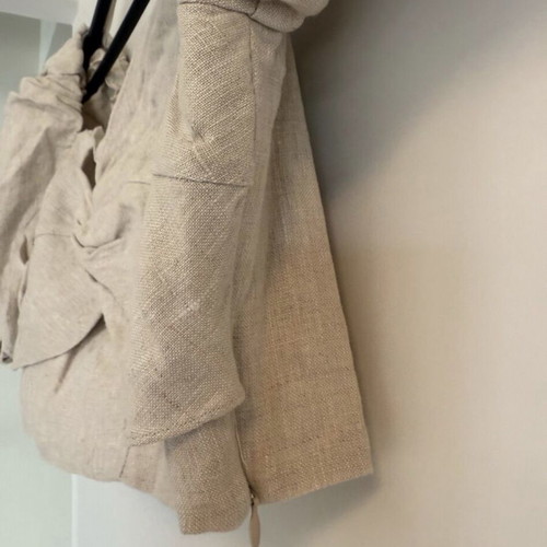 &Other Stories Linen Crop Top Beige M-L EU40 New