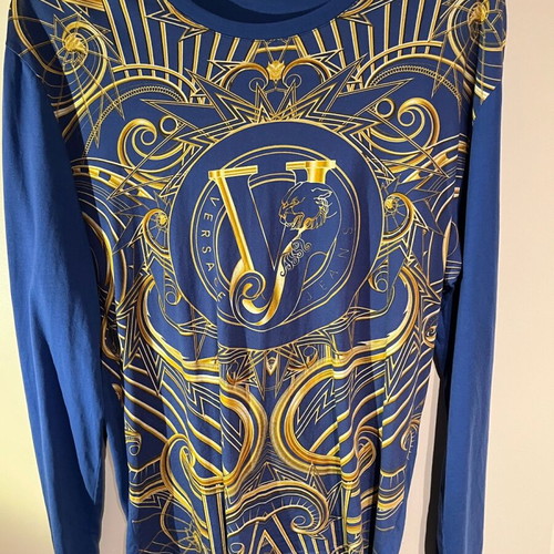 Versace Jeans long-sleeve blue shirt like new with serial number