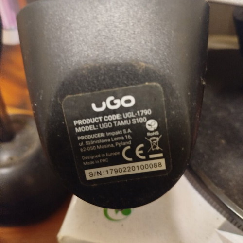 Ugo Wired Speakers like new, compact with volume control