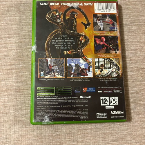 Spiderman 2 Xbox original English used and complete
