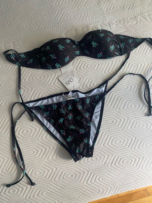 Ovs bikini new with cactus design, strapless