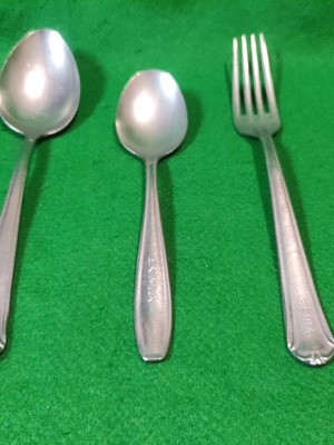 Set of 3 used spoons and fork Xenia 1968 Nissiotis & Afentakis