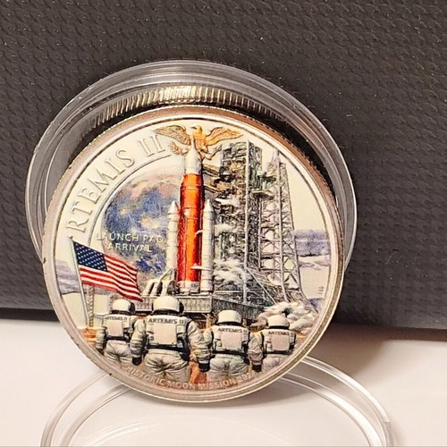 NASA Artemis II Collectible Medal with Display Case new