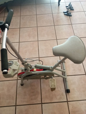 Static exercise bike used, vintage fitness brand, heavy frame