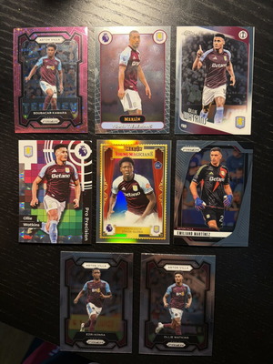Aston Villa 8 cards lot, Premier League trading cards