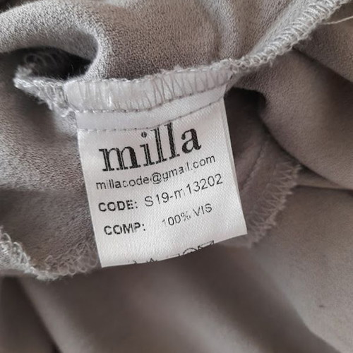 Milla Viscose Dress Size M-L Like New, Gray-Beige