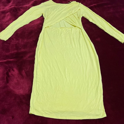 Women's elastic midi dress River Island used, yellow, size 42