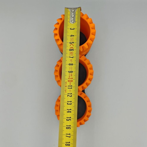 3D Printed 3-Compartment Pencil Holder with Moving Gears, custom colors