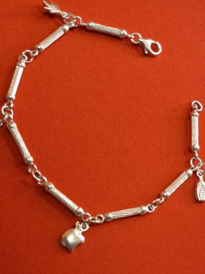 Silver bracelet 21 cm like new