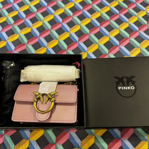 Pinko Love Mini Icon Simply Cl shoulder bag, pink Iris