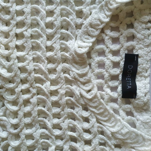 Women's white knitted sleeveless top Doretta new