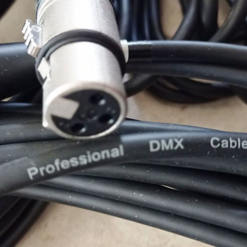 Set of 18 professional DMX cables 110 Ohm, various lengths