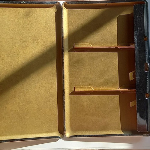 Collectible Cyprus Tobacco Case new, silver color, engraved