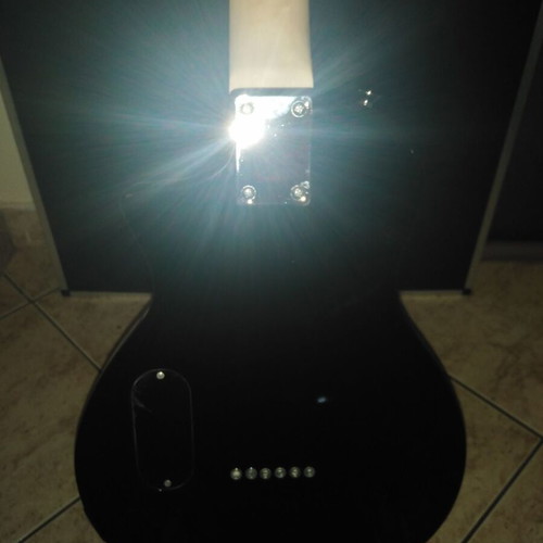 Hutchins Black OT Travel Guitar like new, electric acoustic