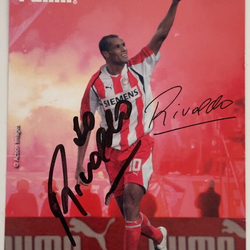 Authentic collectible Rivaldo autograph