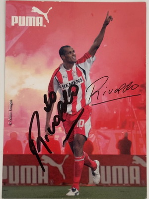 Αυθεντικό συλλεκτικό αυτόγραφο Rivaldo