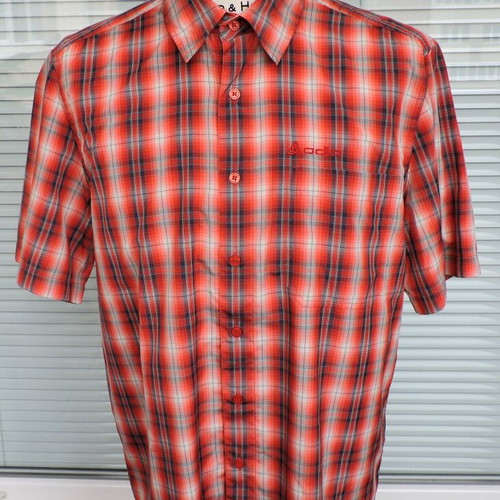 Odlo Men's Check Outdoor Shirt M/L like new, premium hiking