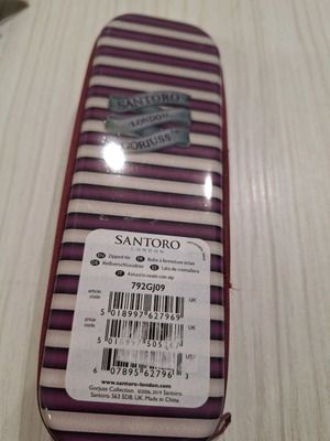 Santoro metal pencil case new