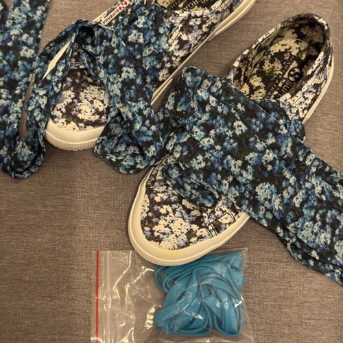Superga x Mary Katrantzou sneakers like new with floral print