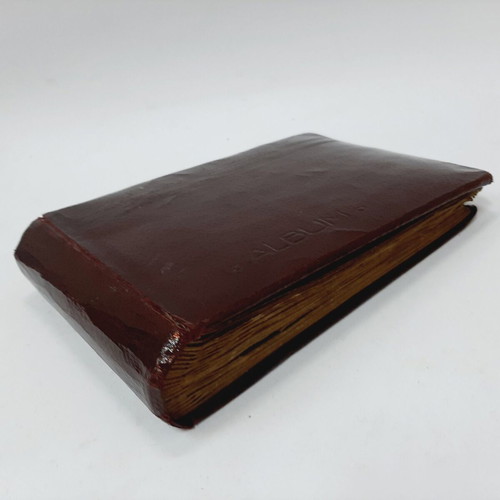 Vintage leather photo album, early 20th century, 40 blank pages