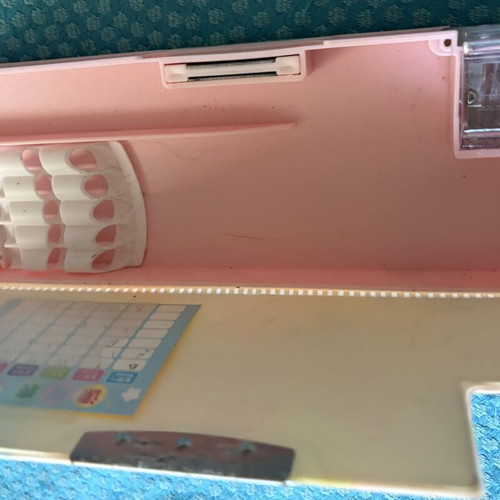 My Little Pony pencil case with built-in sharpener used