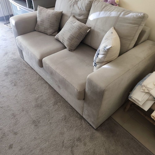 Three-seater and two-seater sofa set used