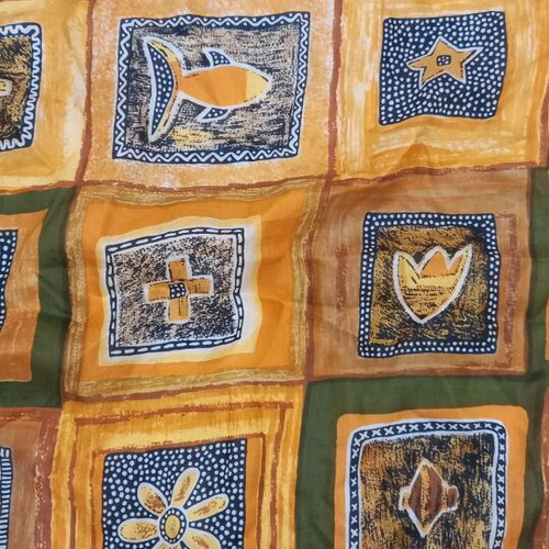 Silk scarf new multicolored, 85×85