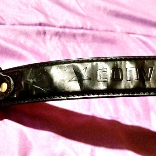 Converse men's leather belt used, black, size 115