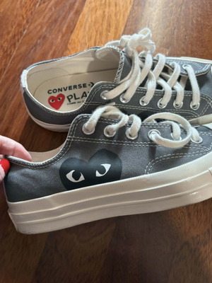 Converse X Comme des Garçons Grey Sneakers Size 39 EU Like New