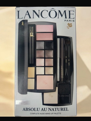 Lancome παλέτα μακιγιάζ καινούργια με μάσκαρα σκιές ρουζ πούδρα