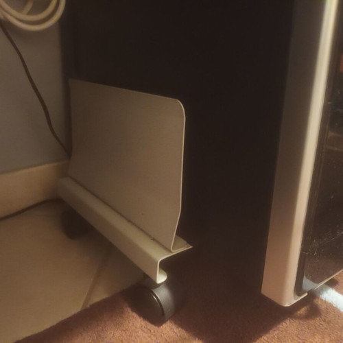 Asus computer tower used with stand and keyboard