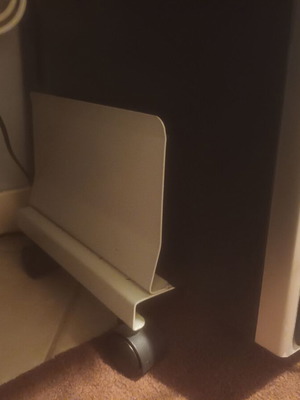 Asus computer tower used with stand and keyboard