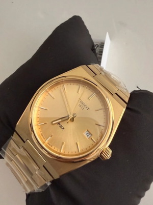 Tissot PRX ρολόι καινούργιο, χρυσαφί χρώμα unisex