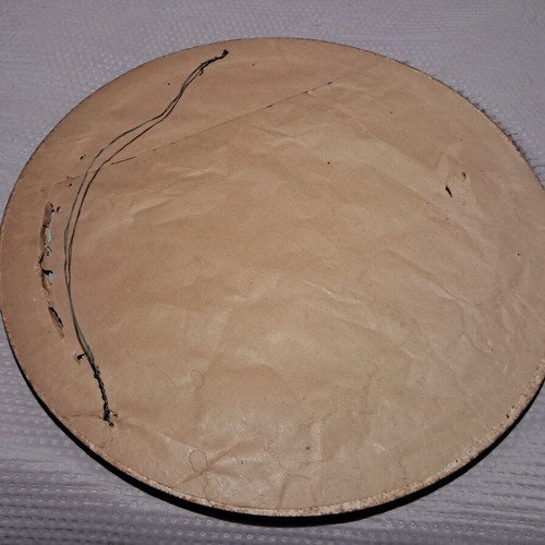 Wooden mirror like new, diameter 65 cm