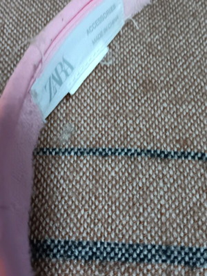 Zara pink visor hat used accessory