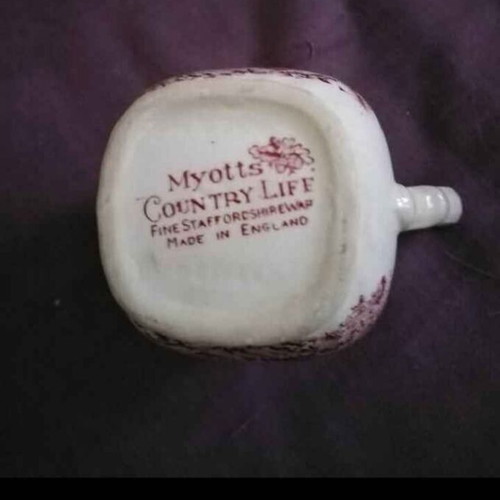 Myotts Staffordshire Country Life vintage creamer
