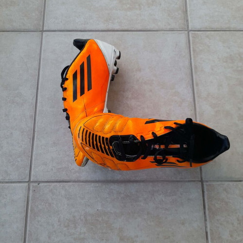 Adidas Predator Football Shoes Size 37 1/3 Used, Black Orange