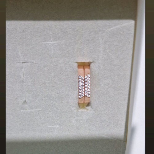 Set rings rose gold 9k with zircon BTS official merch like new