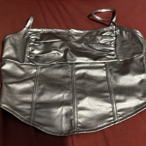 Shein gray elegant blouse new, size S/M