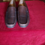 Geox leather men's moccasins size 43 like new, brown