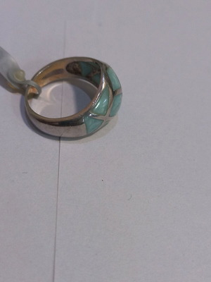 Silver ring new, size 52