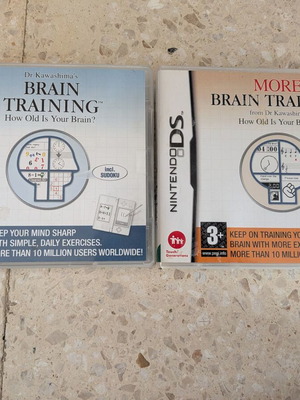 Brain Training & More Brain Training Nintendo DS games