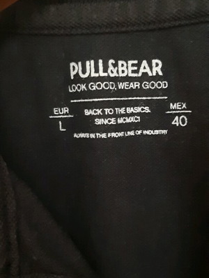 Polo shirt Pull & Bear like new, size L, dark blue black