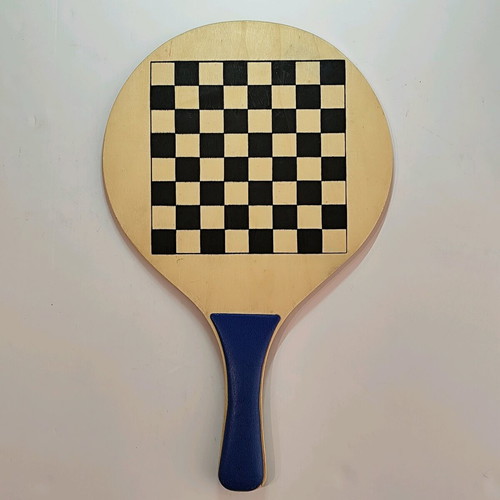 Wooden Handmade Children's Beach Rackets with Board Games like New