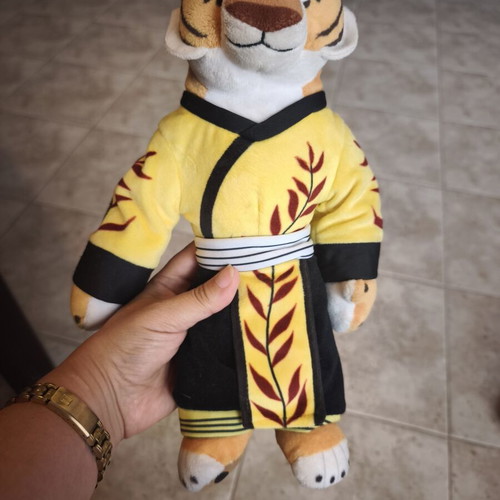 Kung Fu Panda Master Tiger plush toy used, original collectible 2016